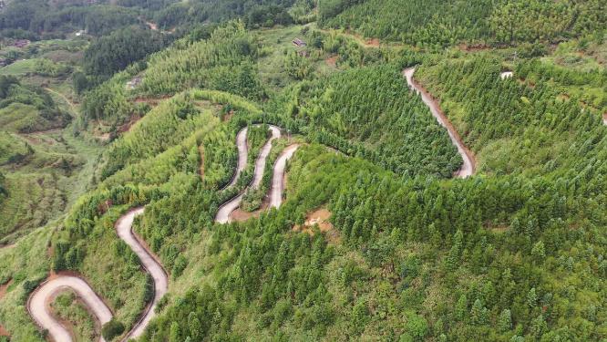 福建省 泉州市 德化县 春美乡 十八格盘山公路 山路 公路