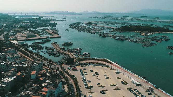 福建省 漳州市 东山岛 马銮湾 海港 港口 海边 航拍