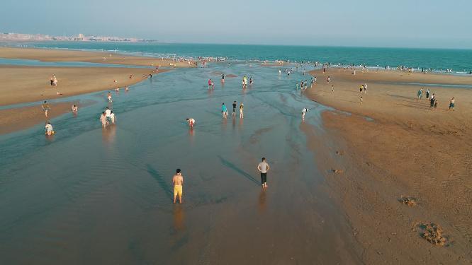 福建省 泉州市 惠安县 月亮湾 海湾 沙滩 海水 海滩
