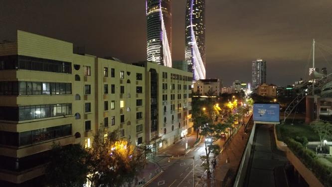 福建省 厦门市 思明区 世贸海峡双子大厦 双子塔 夜景