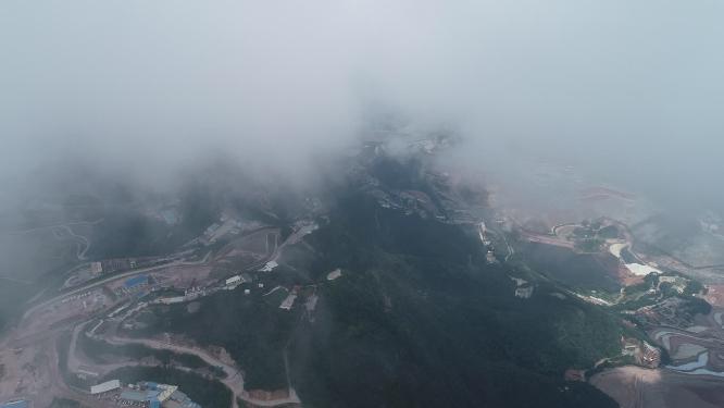 福建省 龙岩市 上杭县 紫金山 矿区 航拍