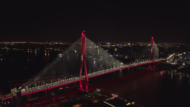 上海市 杨浦区 黄浦江 杨浦大桥 航拍