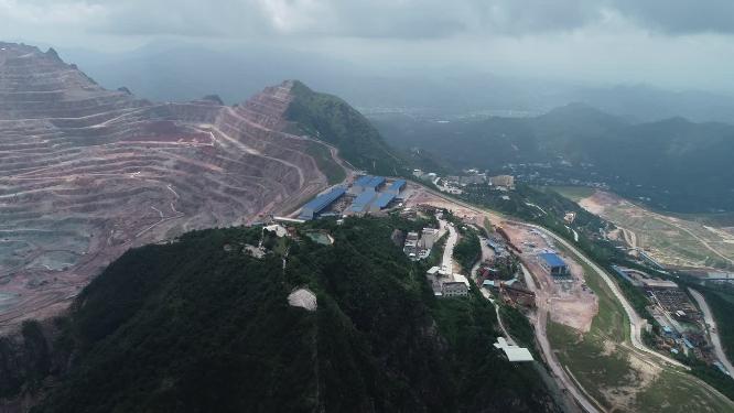 福建省 龙岩市 上杭县 紫金山 矿区 航拍