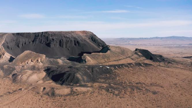 4k航拍内蒙古乌兰察布火山地质公园