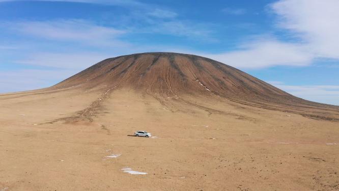 4k航拍内蒙古乌兰察布火山地质公园