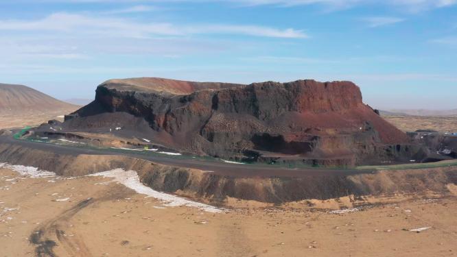 4k航拍内蒙古乌兰察布火山地质公园