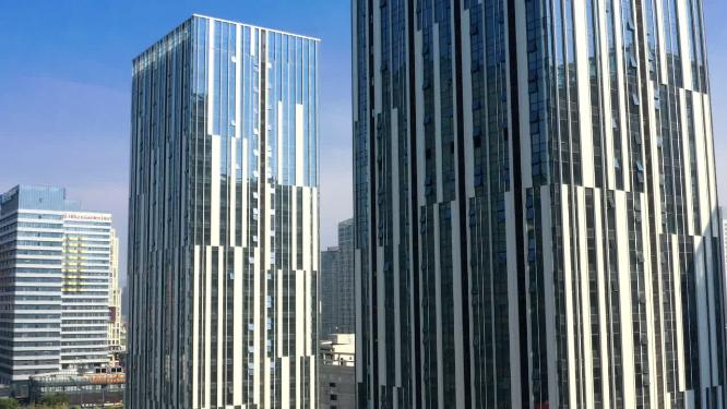 城市高楼大厦商务科技航拍