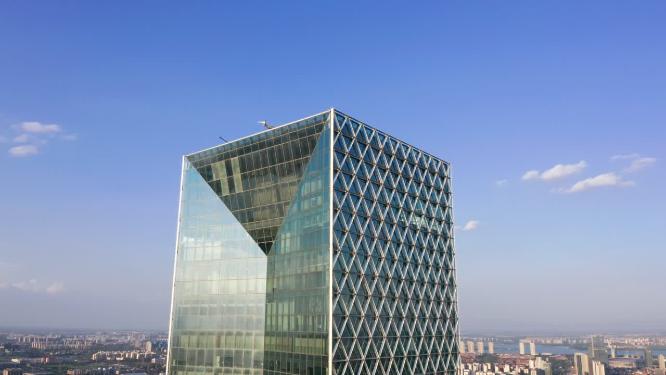 城市高楼林立科技感拍摄