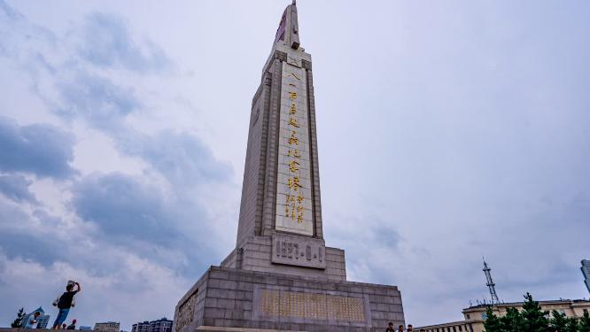 南昌八一广场八一英雄纪念碑大范围移动延时