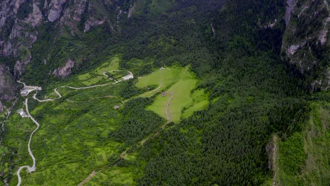 甘南扎尕那景区航拍风光