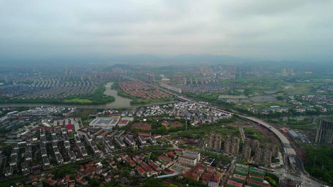 诸暨城南城市航拍