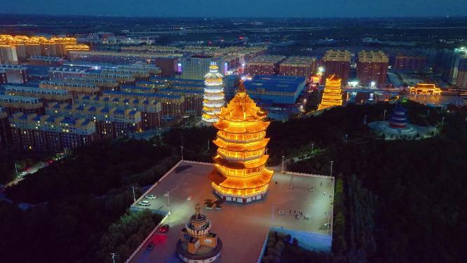 锦州 凌海市 九华山 宫殿 宗教 旅游 建筑 航拍