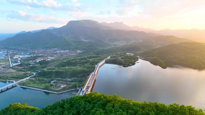 本溪 观音阁水库 御三 旅游目的地 城市 航拍视角 航拍