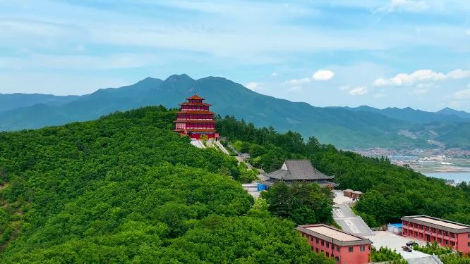 本溪 观音阁水库 御三 旅游目的地 城市 航拍视角 航拍