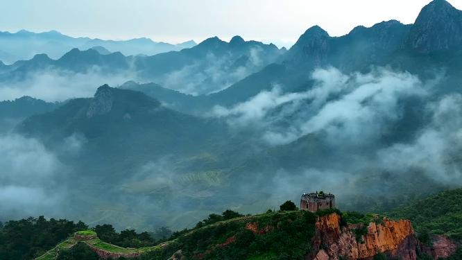绥中 锥子山长城 长城 自然 风景 山 旅行
