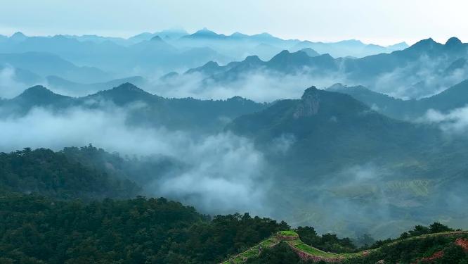绥中 锥子山长城 长城 自然 风景 山 旅行