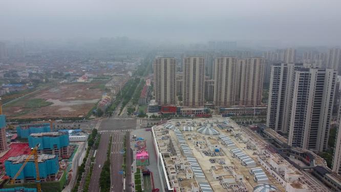 亳州 地标 航拍 