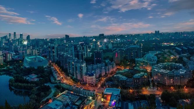 北京 地标 航拍 国贸 望京 奥体中心 朝阳区