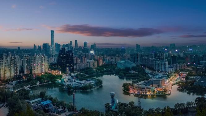 北京 地标 航拍 国贸 望京 奥体中心 朝阳区