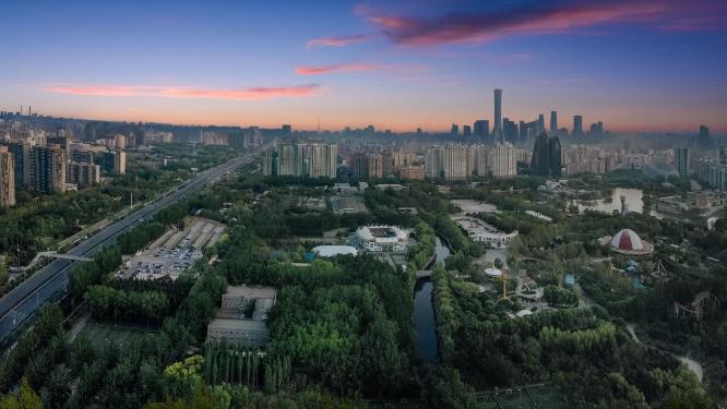 北京 地标 航拍 国贸 望京 奥体中心 朝阳区