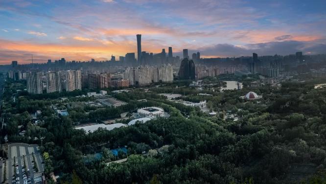 北京 地标 航拍 国贸 望京 奥体中心 朝阳区