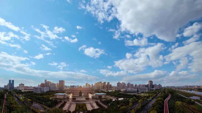 太原 地标 航拍 