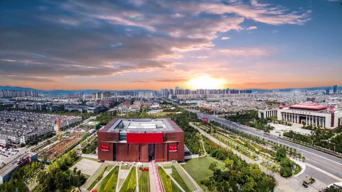 昆明 地标 航拍 五华区 东风广场 北京路 东风东路 金牛公园 Skp 青年路 