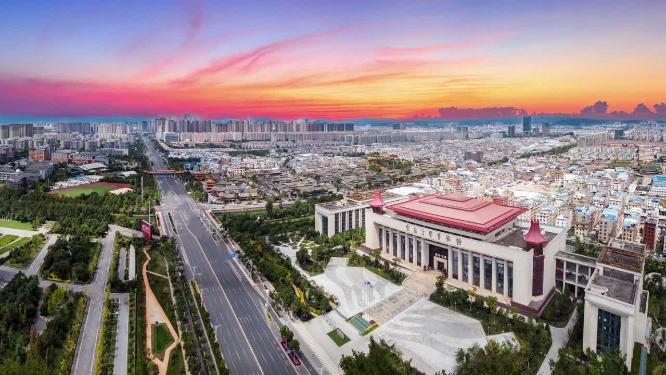昆明 地标 航拍 五华区 东风广场 北京路 东风东路 金牛公园 Skp 青年路 