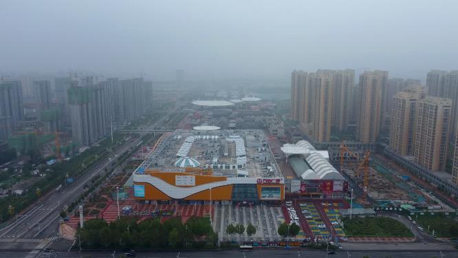 聊城市 地标 航拍