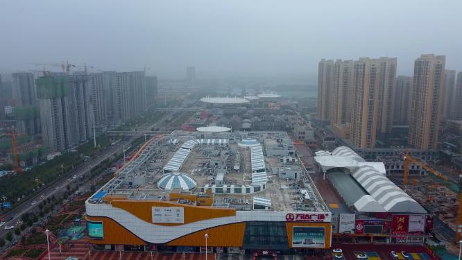 聊城市 地标 航拍