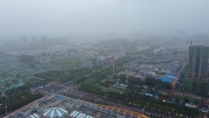 聊城市 地标 航拍