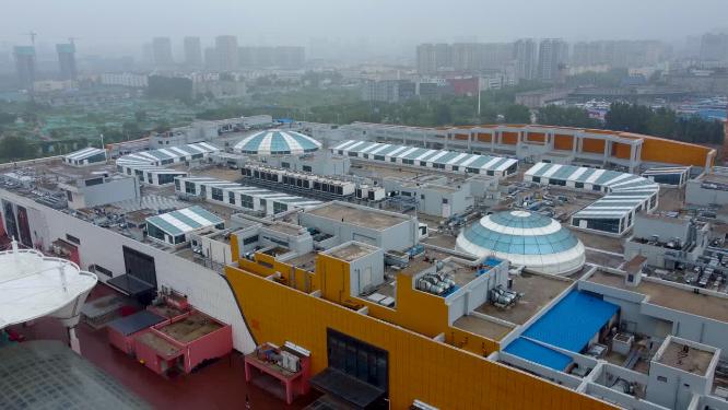 聊城市 地标 航拍