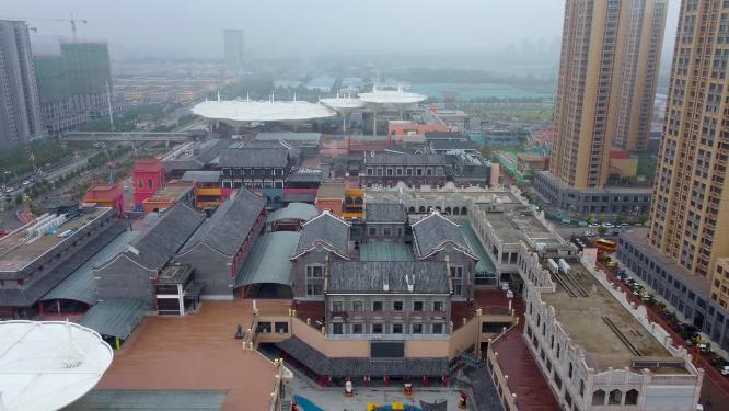 聊城市 地标 航拍