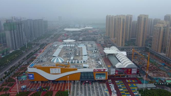 聊城市 地标 航拍