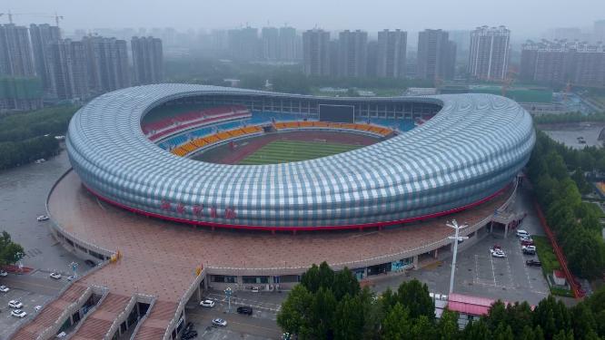 聊城市 地标 航拍