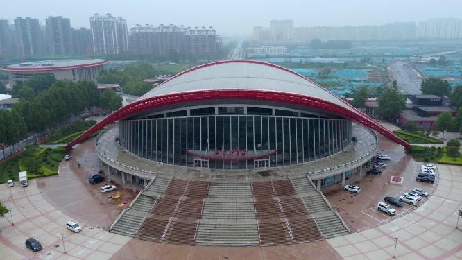 聊城市 地标 航拍