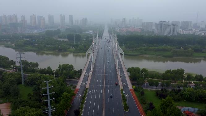 聊城市 地标 航拍