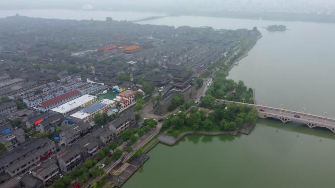 聊城市 地标 航拍