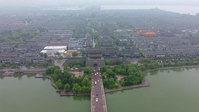 聊城市 地标 航拍