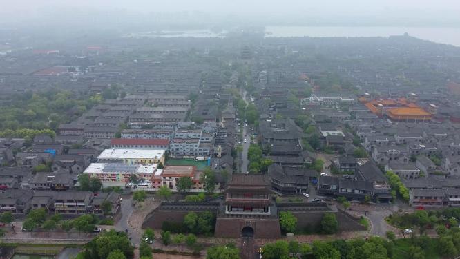 聊城市 地标 航拍