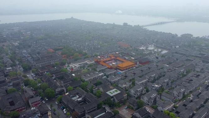 聊城市 地标 航拍