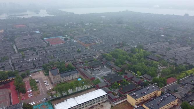 聊城市 地标 航拍