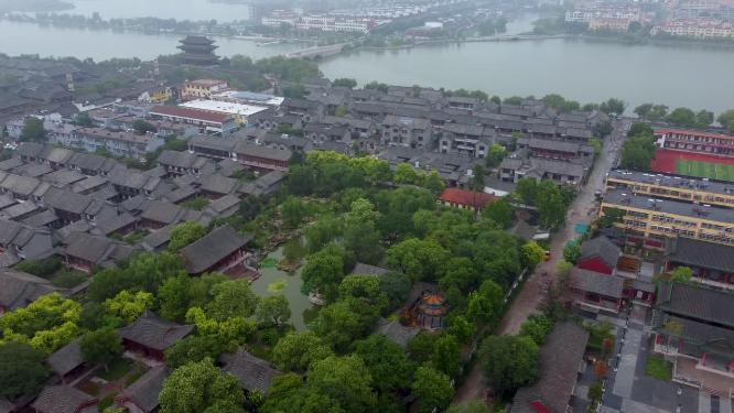 聊城市 地标 航拍