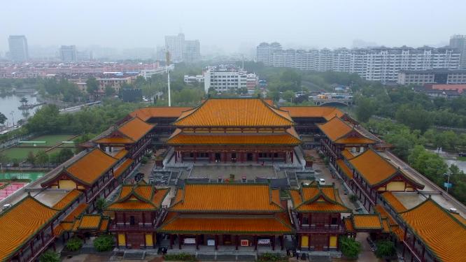 聊城市 地标 航拍