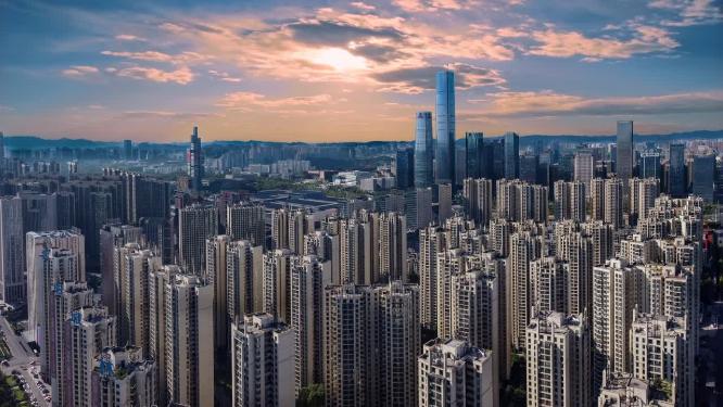贵阳 地标 航拍 观山湖区 林城东路 国际金融中心 国际会展中心 省博物馆