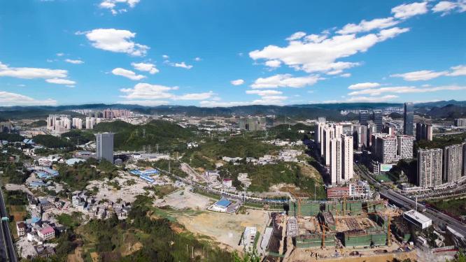贵阳 地标 航拍 观山湖区 