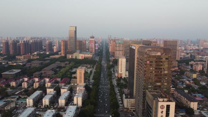 邯郸 地标 航拍 丛台公园 