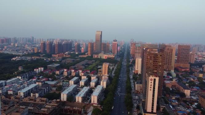 邯郸 地标 航拍 丛台公园 