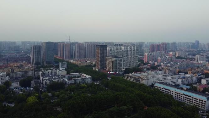 邯郸 地标 航拍 丛台公园 
