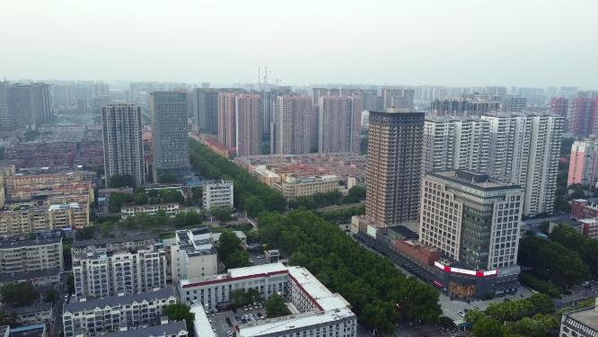 邯郸 地标 航拍 丛台公园 